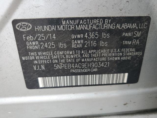 2014 Hyundai Sonata Gls VIN: 5NPEB4AC9EH903421 Lot: 56416394