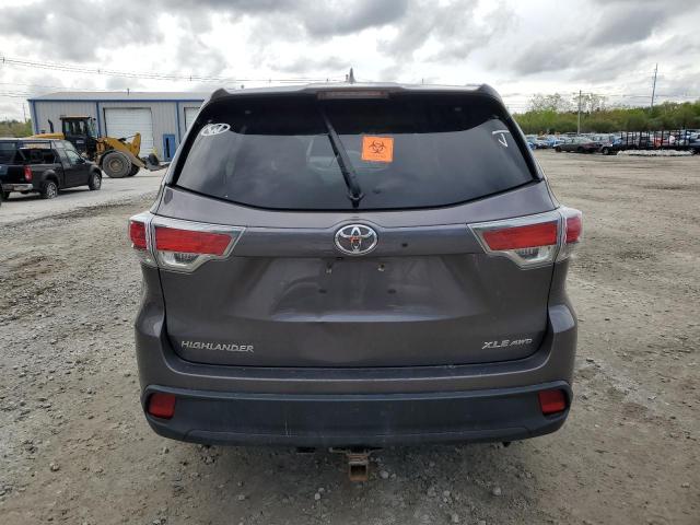 2015 Toyota Highlander Xle VIN: 5TDJKRFH5FS124125 Lot: 50162924