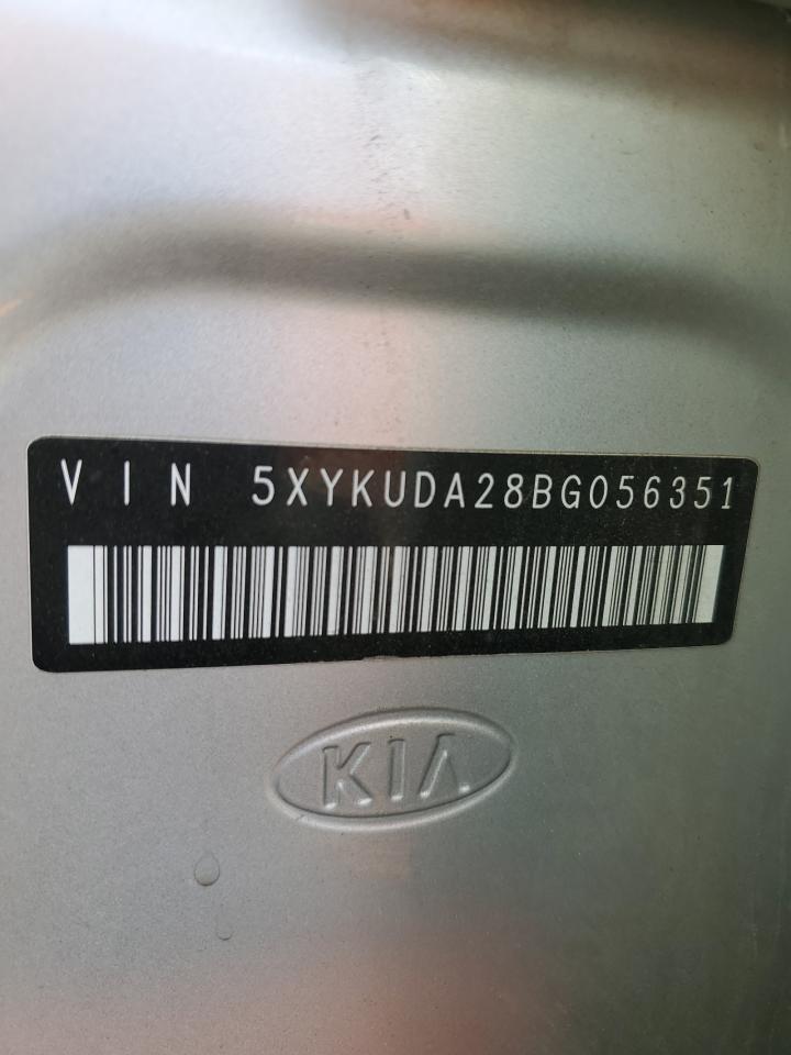 5XYKUDA28BG056351 2011 Kia Sorento Ex