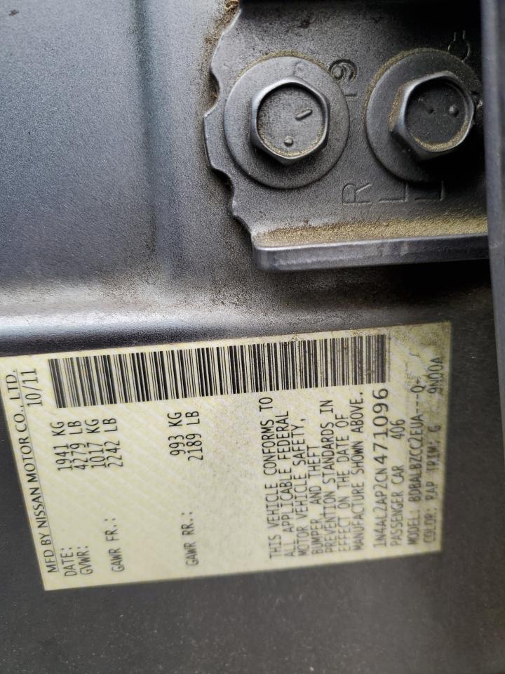 1N4AL2AP2CN471096 2012 Nissan Altima Base