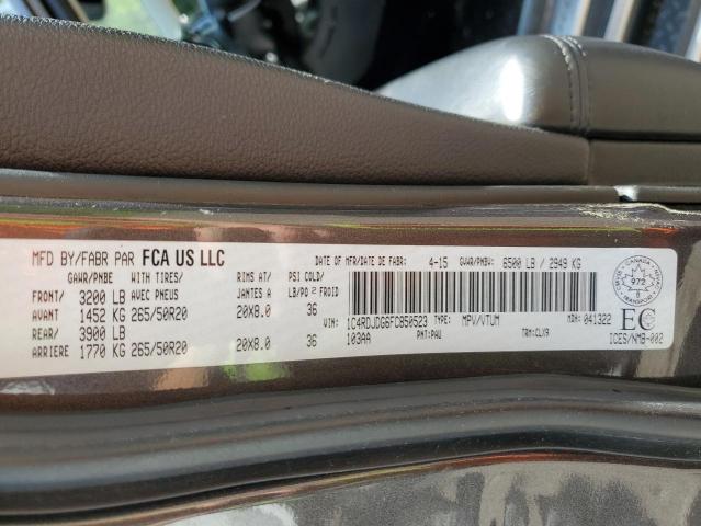 2015 DODGE DURANGO LI 1C4RDJDG6FC850523