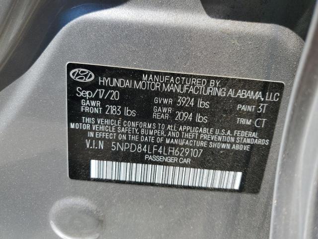 2020 Hyundai Elantra Sel VIN: 5NPD84LF4LH629107 Lot: 53761544