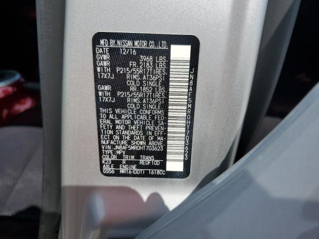 2017 NISSAN JUKE S - JN8AF5MR0HT703623