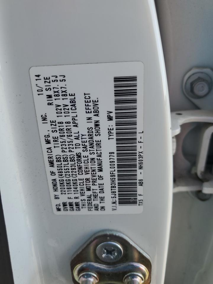 5J8TB3H59FL009779 2015 Acura Rdx Technology