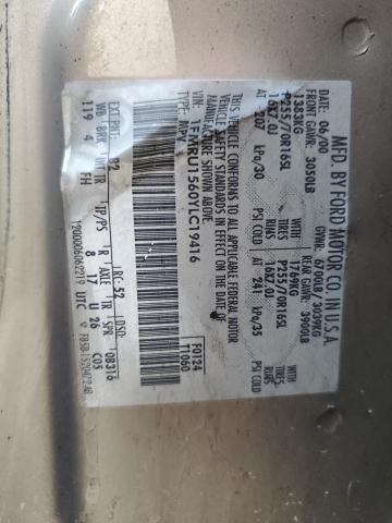 2000 Ford Expedition Xlt VIN: 1FMRU1560YLC19416 Lot: 54009254