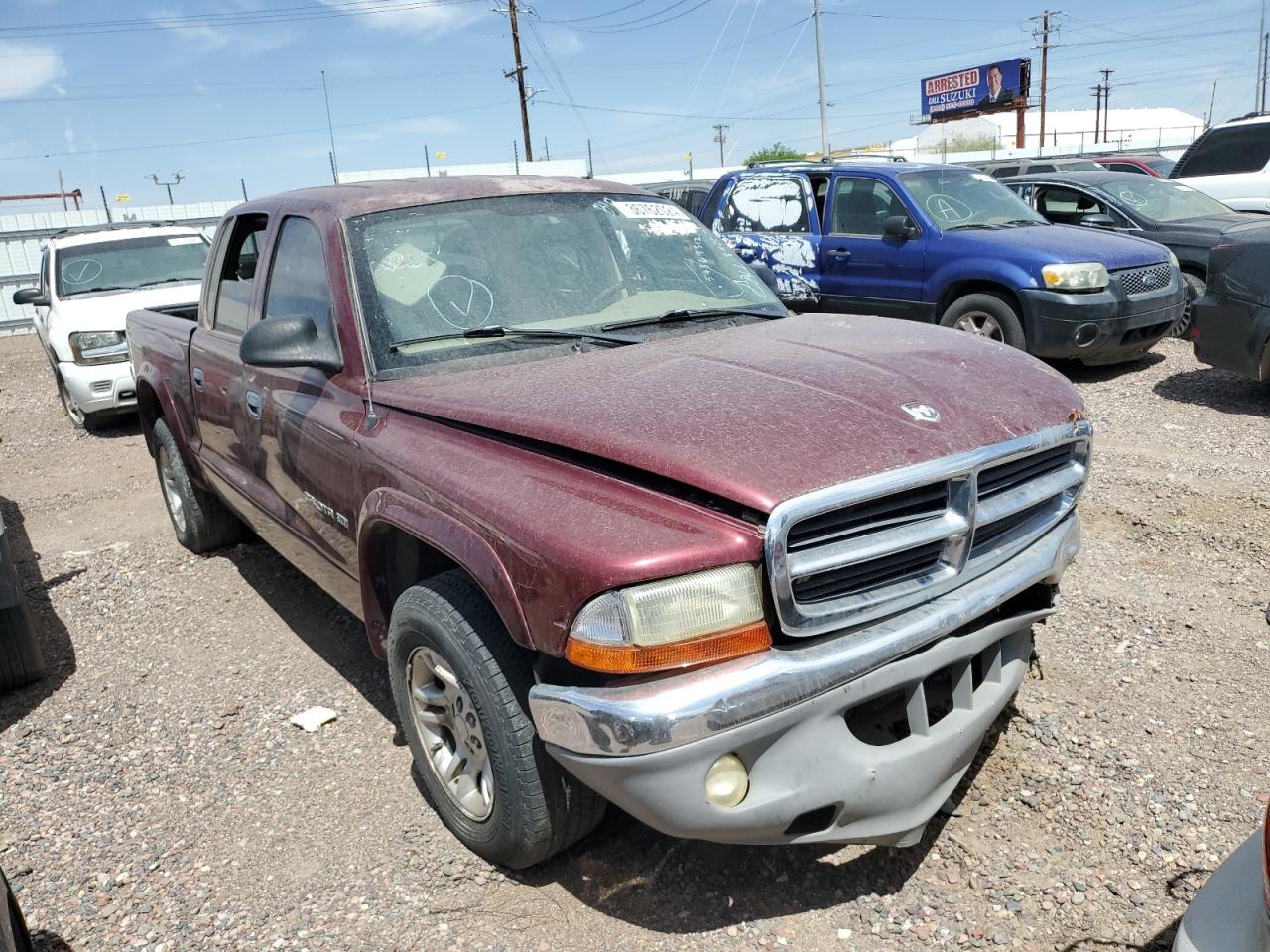 1B7HL48N02S607671 2002 Dodge Dakota Quad Slt