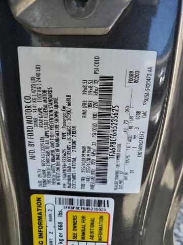 2017 Ford Mustang Gt VIN: 1FA6P8CF6H5235625 Lot: 56201314