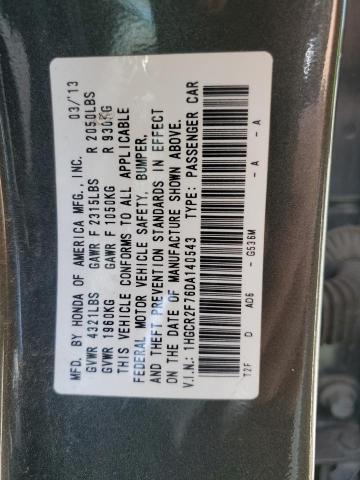 1HGCR2F76DA140543 2013 Honda Accord Ex