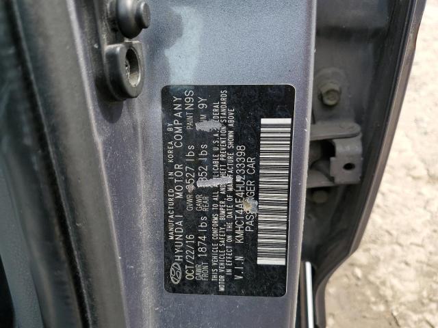 2017 Hyundai Accent Se VIN: KMHCT4AE4HU233398 Lot: 55108284