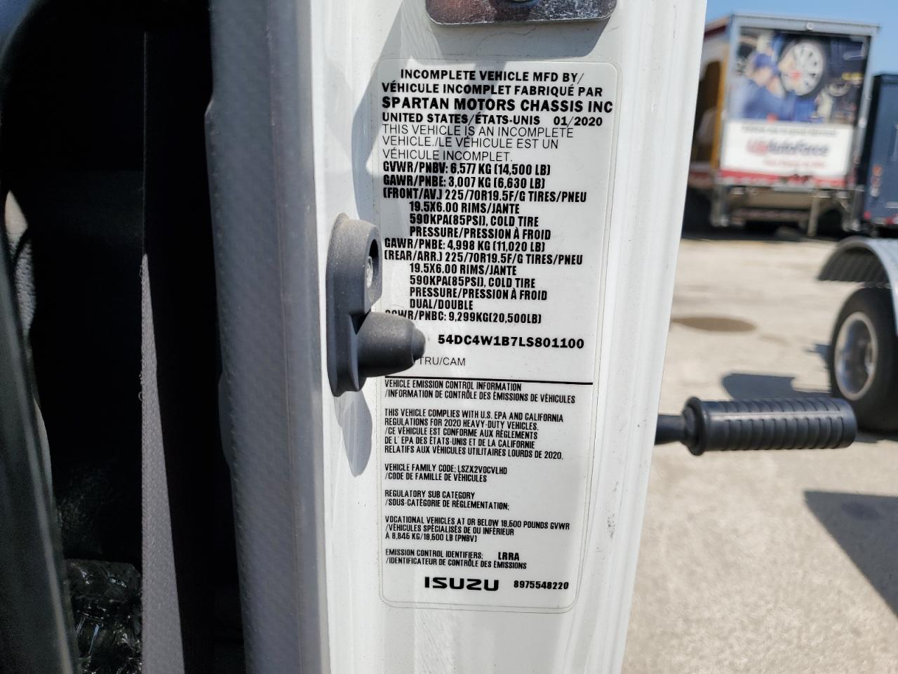 54DC4W1B7LS801100 2020 Isuzu Npr Hd