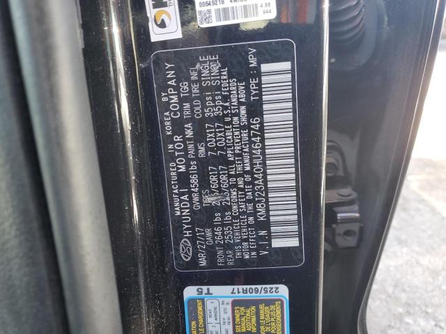 2017 Hyundai Tucson Se VIN: KM8J23A40HU464746 Lot: 53535264