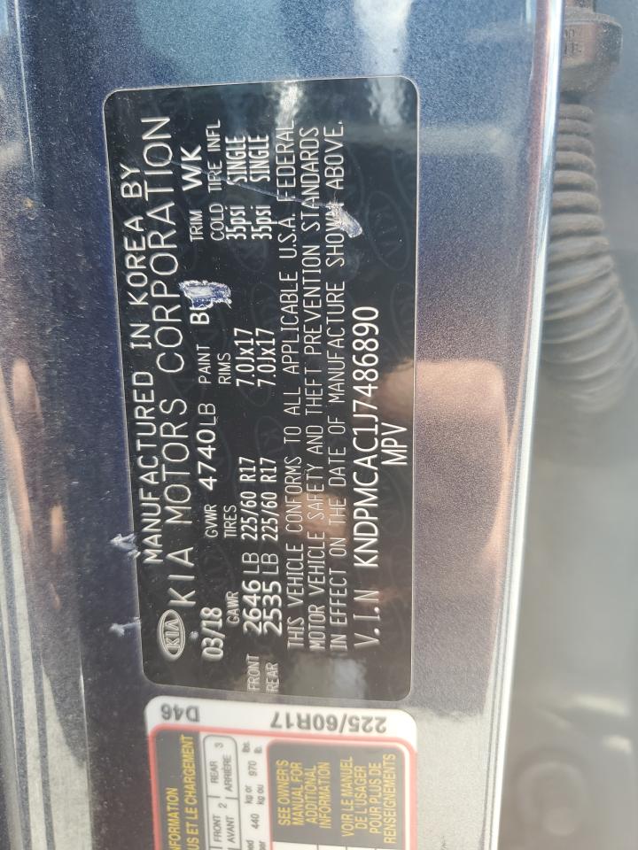 KNDPNCAC1J7486890 2018 Kia Sportage Lx