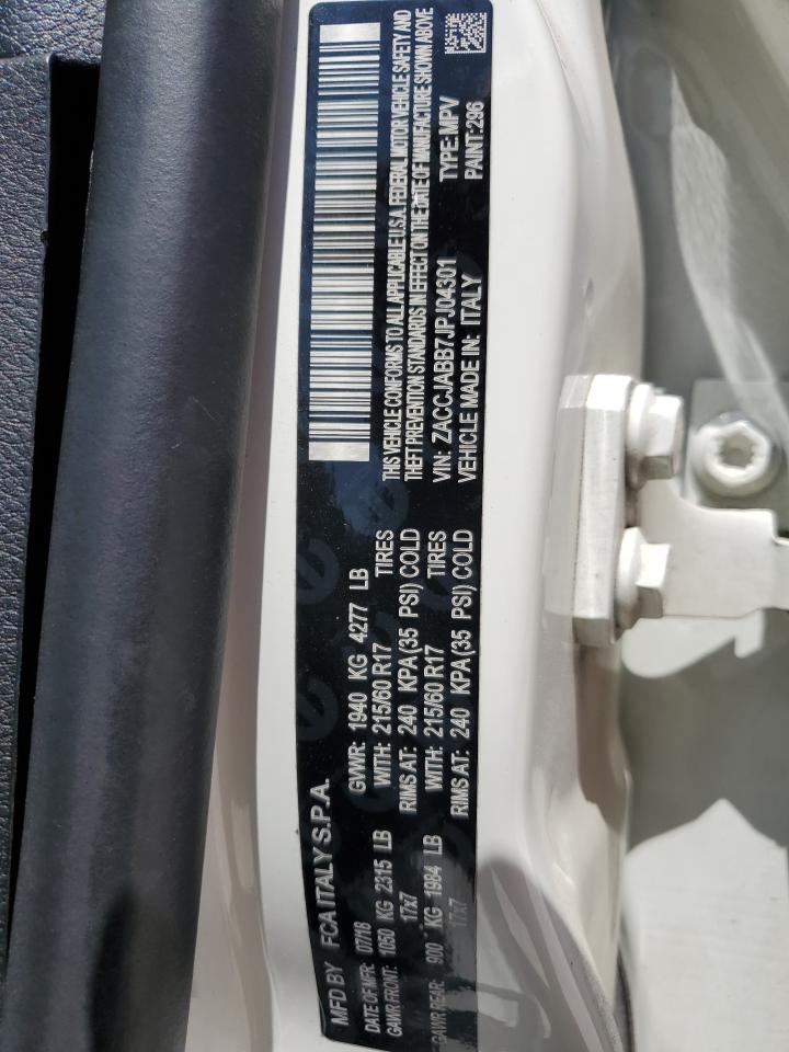 ZACCJABB7JPJ04301 2018 Jeep Renegade Latitude