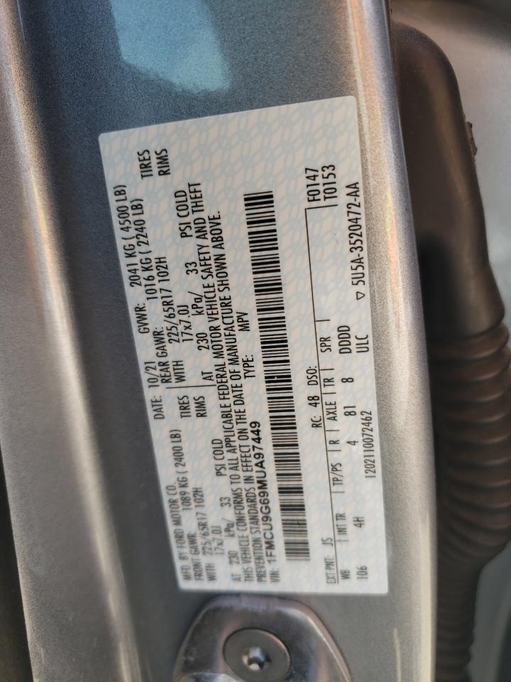 1FMCU9G69MUA97449 2021 Ford Escape Se