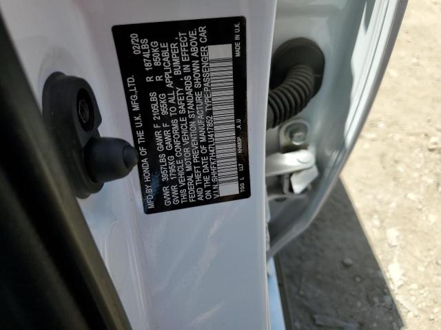 2020 Honda Civic Sport VIN: SHHFK7H47LU417852 Lot: 56140104