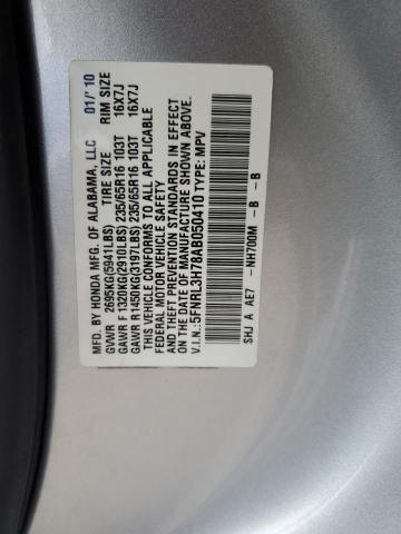 2010 Honda Odyssey Exl VIN: 5FNRL3H78AB050410 Lot: 55748864