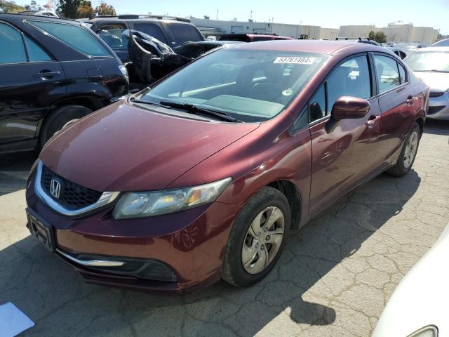 Lot #2519350984 2014 HONDA CIVIC LX salvage car