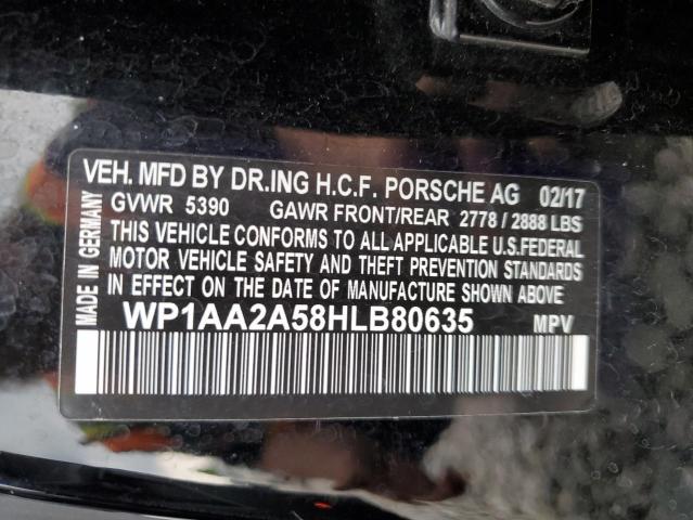 2017 Porsche Macan VIN: WP1AA2A58HLB80635 Lot: 55067004