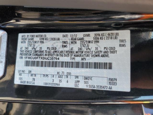 2013 Ford Escape S VIN: 1FMCU0F7XDUC35764 Lot: 56895574