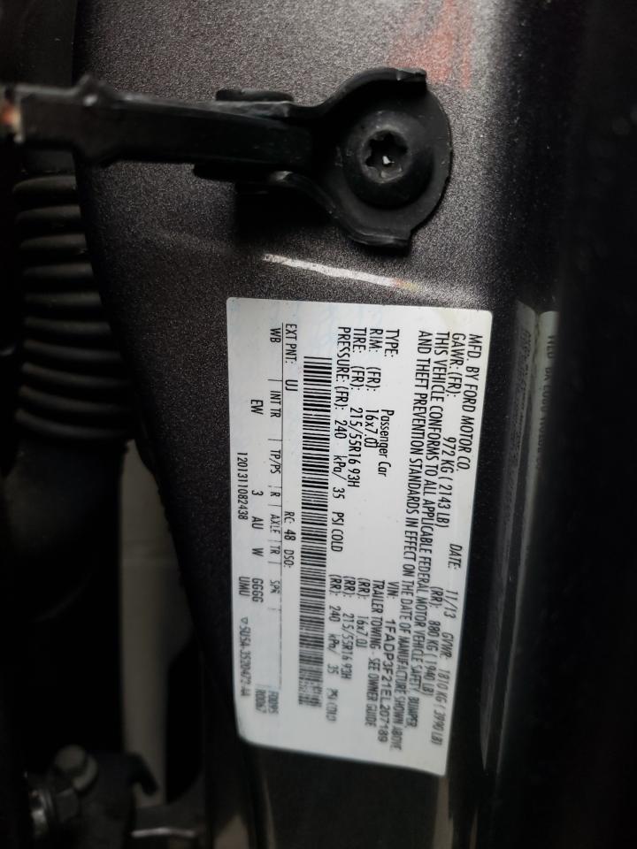 1FADP3F21EL207189 2014 Ford Focus Se