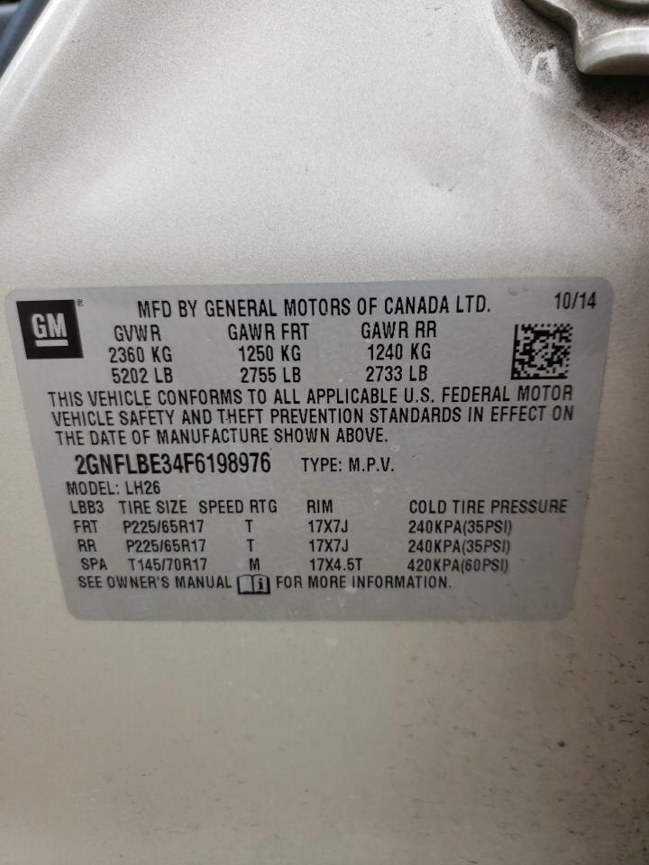 2GNFLBE34F6198976 2015 Chevrolet Equinox Lt