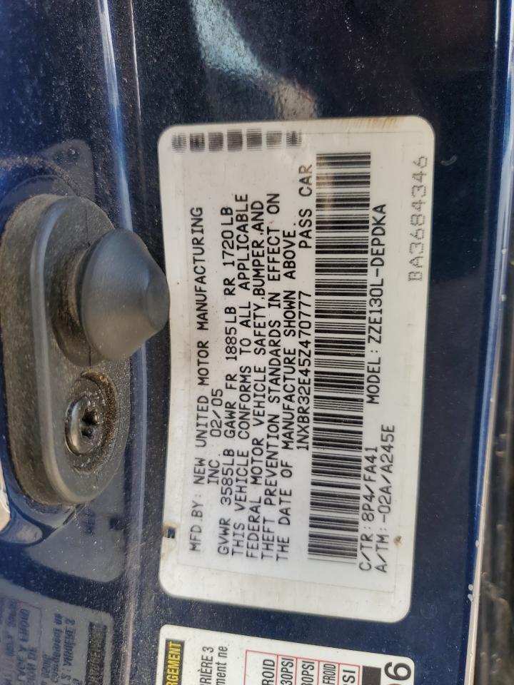 1NXBR32E45Z470777 2005 Toyota Corolla Ce