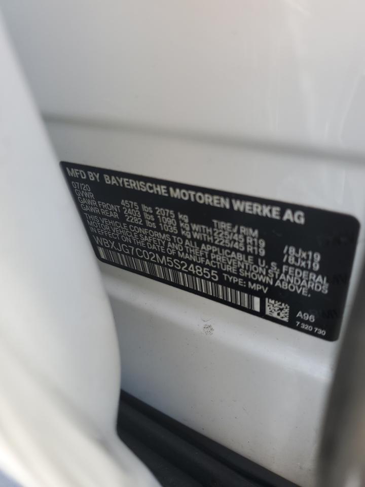 WBXJG7C02M5S24855 2021 BMW X1 Sdrive28I