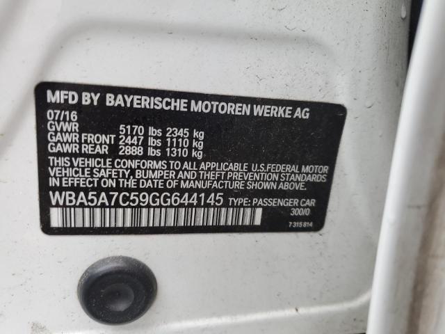 VIN WBA5A7C59GG644145 2016 BMW 5 Series, 528 XI no.13