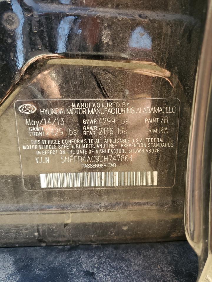 5NPEB4AC9DH747864 2013 Hyundai Sonata Gls