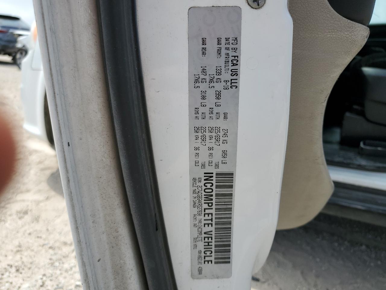 2C7WDGBG4KR527830 2019 Dodge Grand Caravan Se