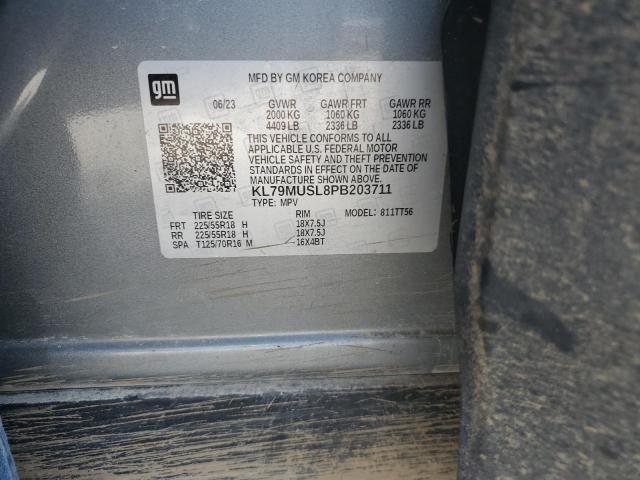 2023 Chevrolet Trailblazer Rs VIN: KL79MUSL8PB203711 Lot: 55464504