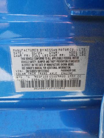 2021 Nissan Sentra Sv VIN: 3N1AB8CV1MY233842 Lot: 55713314