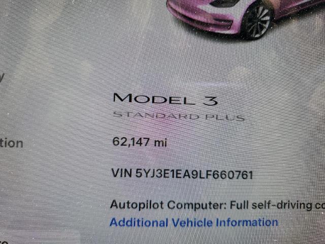 2020 Tesla Model 3 VIN: 5YJ3E1EA9LF660761 Lot: 56700524