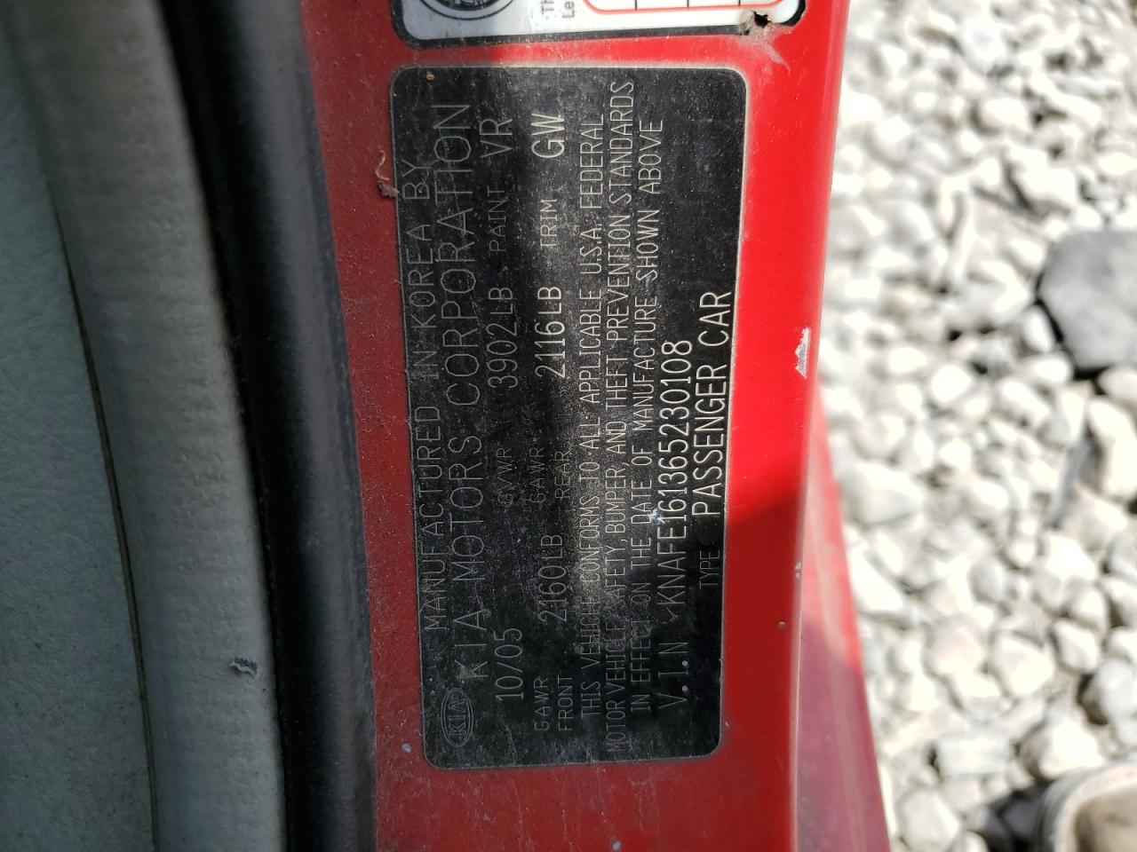 KNAFE161365230108 2006 Kia Spectra5