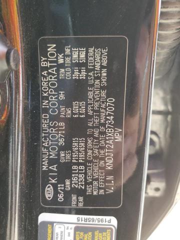 2011 Kia Soul VIN: KNDJT2A1XB7347070 Lot: 56143004