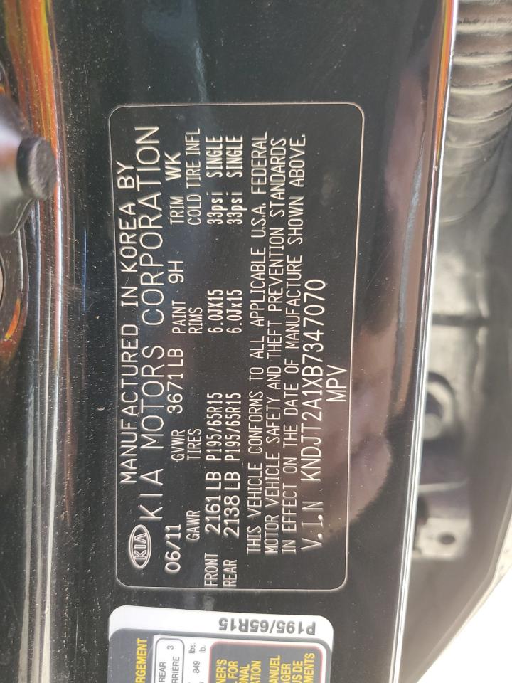 KNDJT2A1XB7347070 2011 Kia Soul