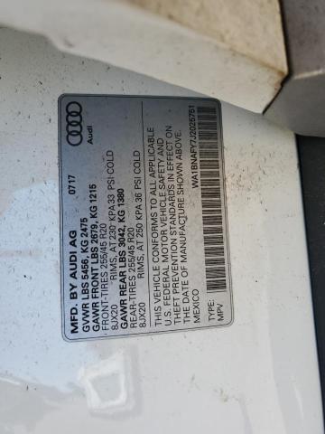 2018 Audi Q5 Premium Plus VIN: WA1BNAFY7J2025751 Lot: 56042134