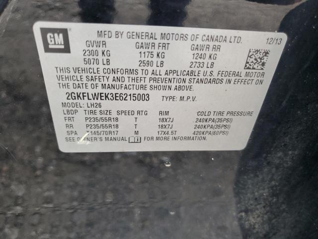 2014 GMC Terrain Sle VIN: 2GKFLWEK3E6215003 Lot: 54497204