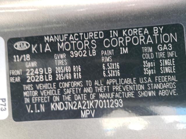 2019 KIA SOUL - KNDJN2A21K7011293