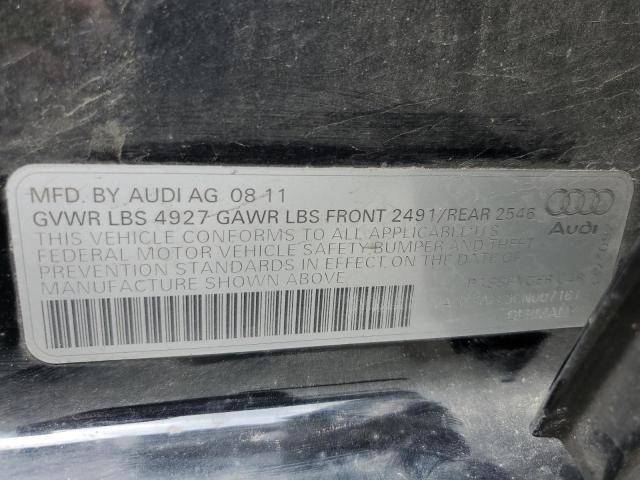 2012 Audi A4 Prestige VIN: WAUKFAFL9CN007161 Lot: 54923604