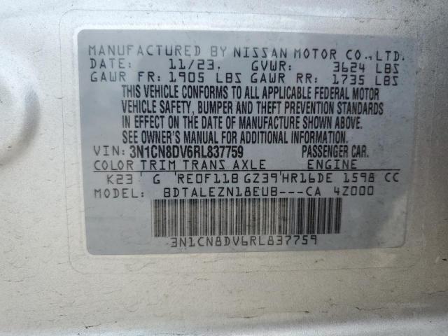 3N1CN8DV6RL837759 | 2024 Nissan versa s