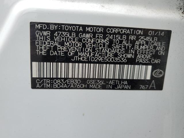 2014 Lexus Is 350 VIN: JTHCE1D29E5003536 Lot: 54689404