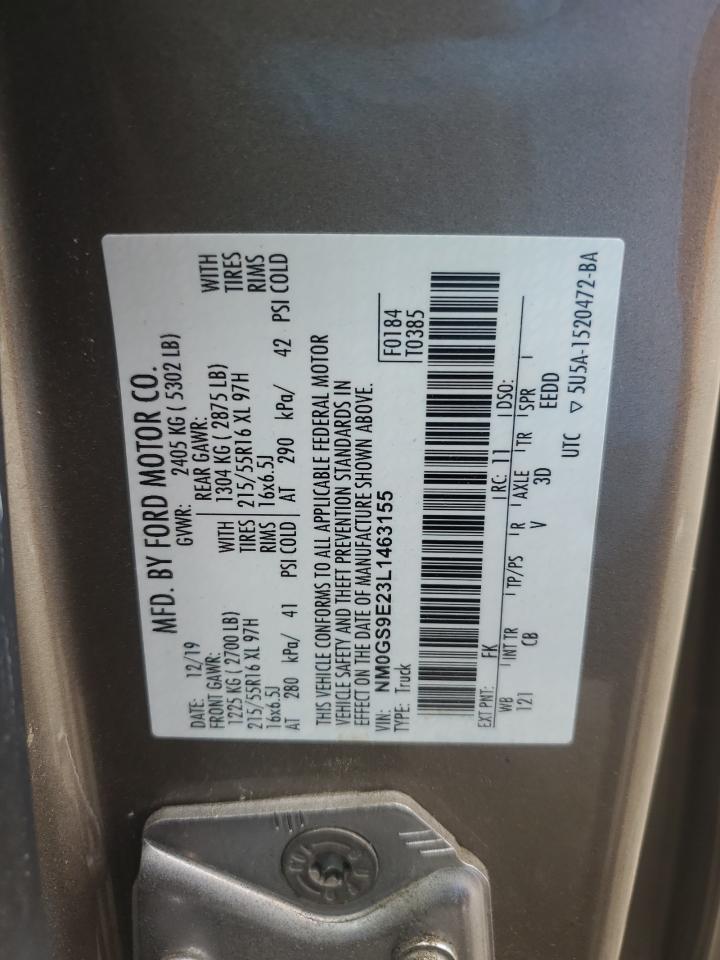 NM0GS9E23L1463155 2020 Ford Transit Connect Xl