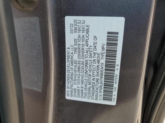 2022 Honda Odyssey Exl VIN: 5FNRL6H74NB063419 Lot: 53070074