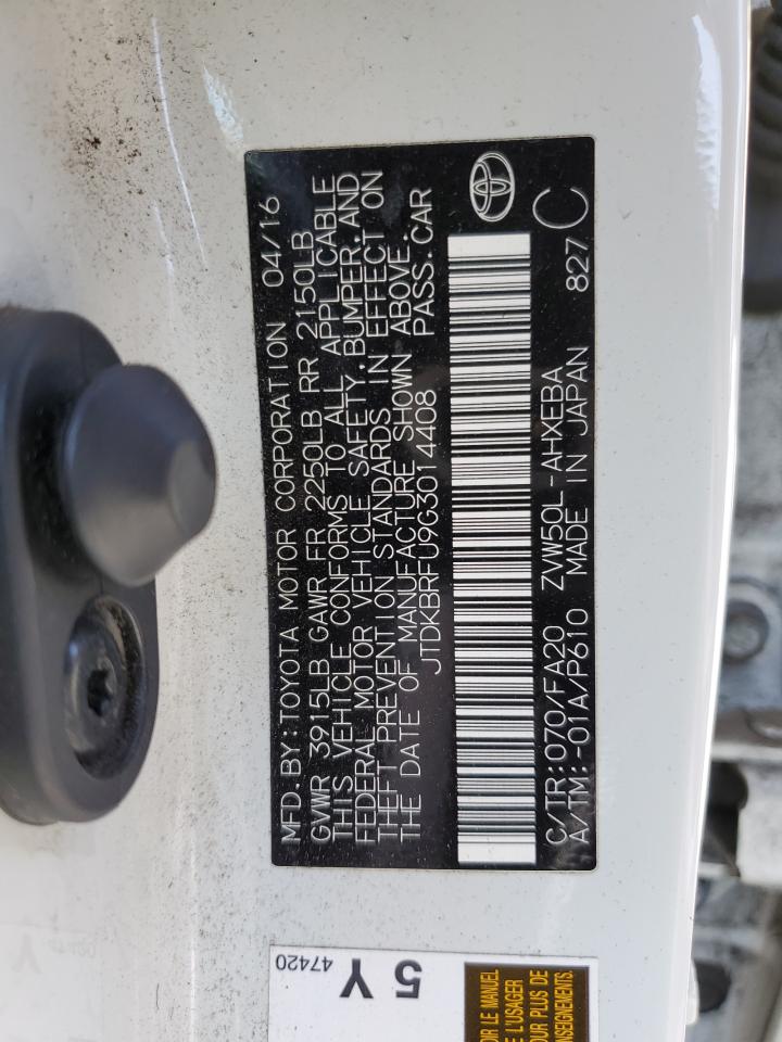 JTDKBRFU9G3014408 2016 Toyota Prius