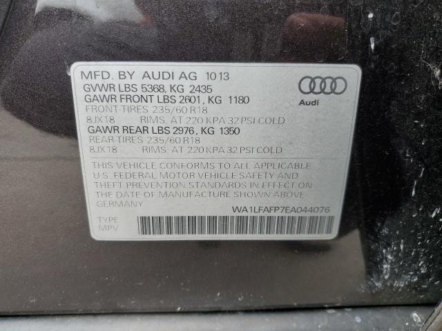 2014 Audi Q5 Premium Plus VIN: WA1LFAFP7EA044076 Lot: 53700884