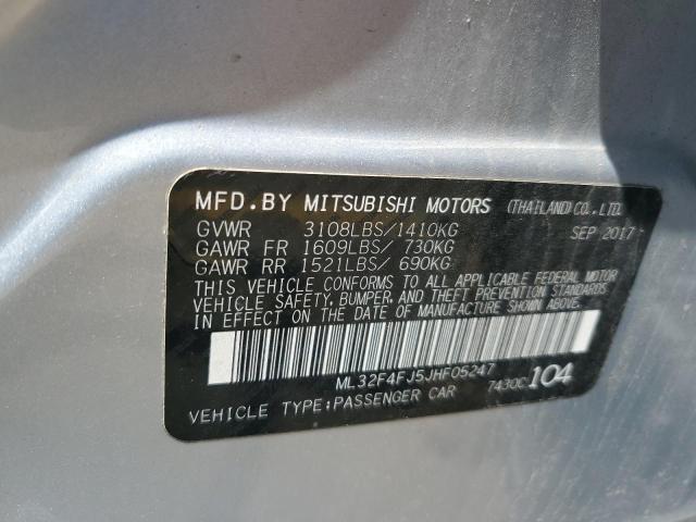 2018 Mitsubishi Mirage G4 Se VIN: ML32F4FJ5JHF05247 Lot: 55346284