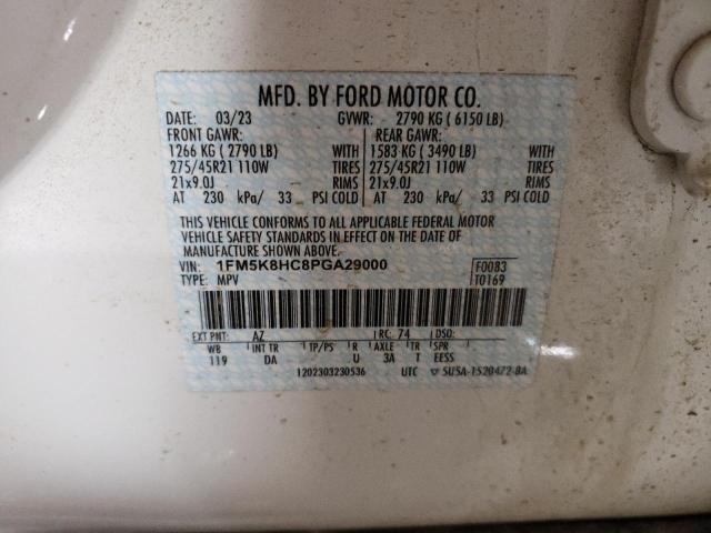 2023 FORD EXPLORER P - 1FM5K8HC8PGA29000