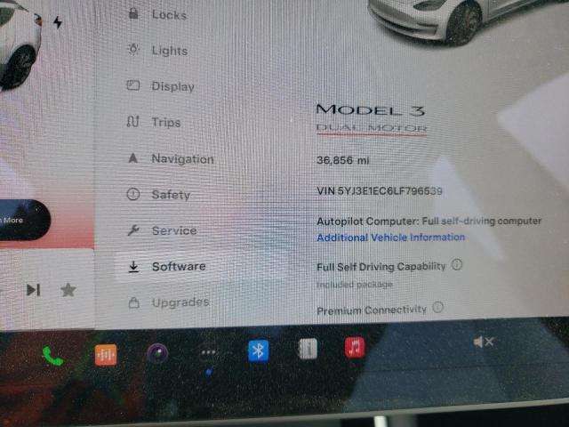 2020 Tesla Model 3 VIN: 5YJ3E1EC6LF796539 Lot: 55573954