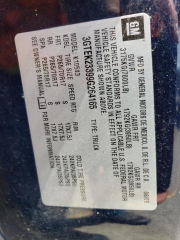2009 GMC Sierra K1500 Sle VIN: 3GTEK23399G264165 Lot: 55743994